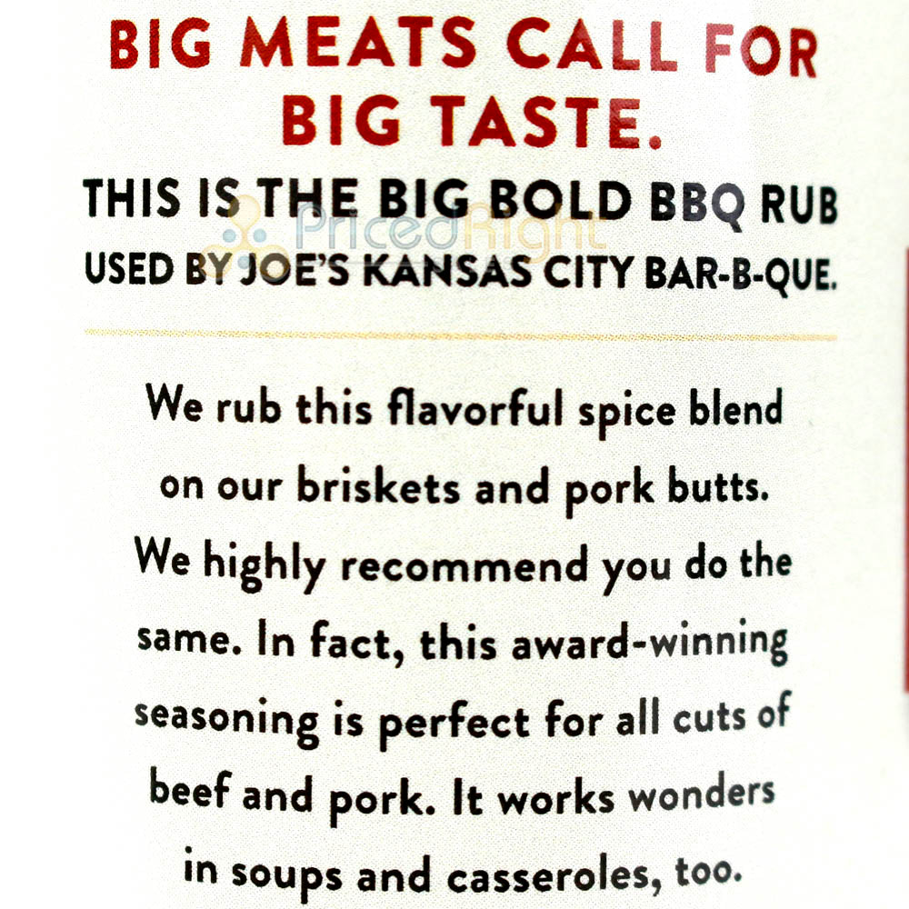 Joes Kansas City Championship Big Meat and French Fry Seasonings 2 Pack 14 Oz