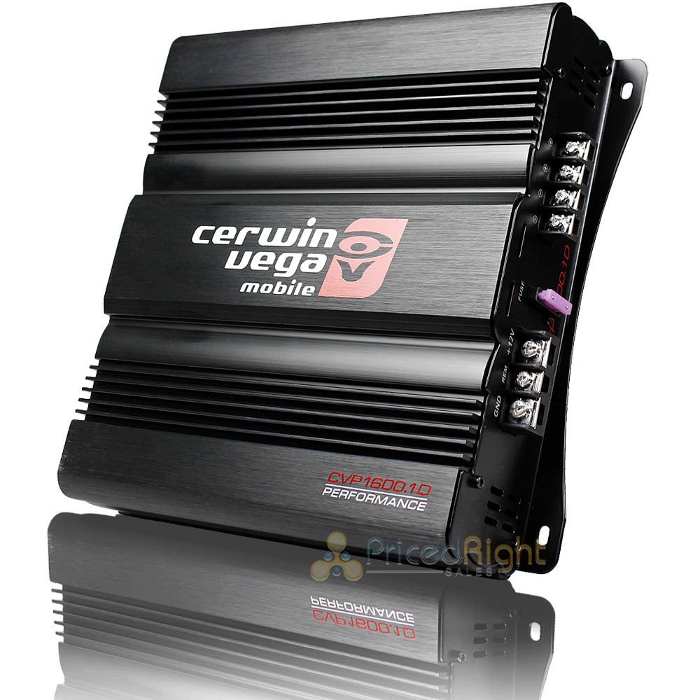 Cerwin Vega Monoblock 1 Channel Amplifier 1600 Watts Max 2 Ohm Stable CVP1600.1D