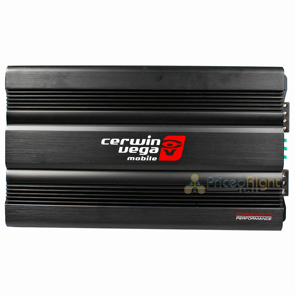 Cerwin Vega Monoblock 1 Channel Amplifier 3000 Watts Max 2 Ohm Stable CVP3000.1D