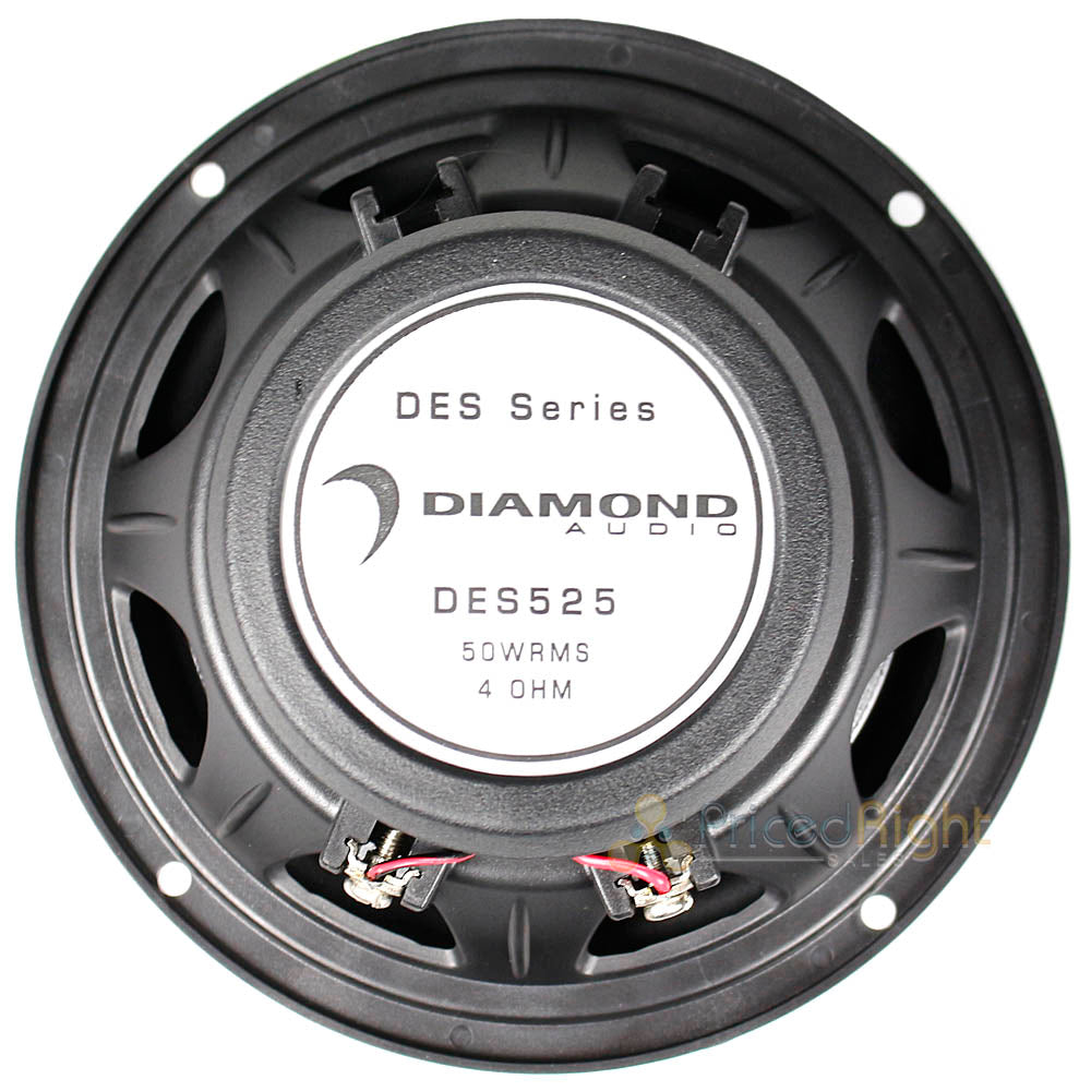 Diamond 5.25" Coaxial Speaker System 100 Watts Max 4 Ohm DES Series DES525 Pair