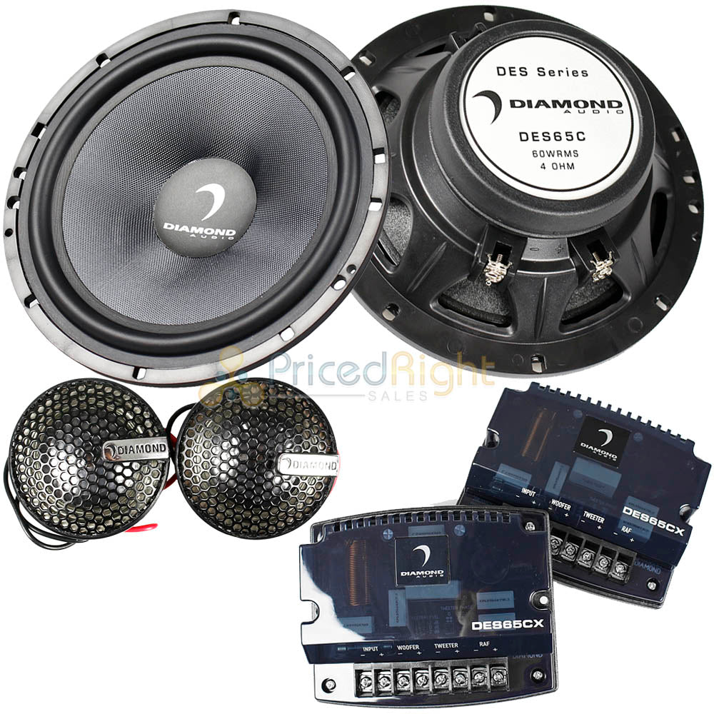 Diamond Audio 6.5" 2 Way Component Speaker System 120W Max DES Series DES65C