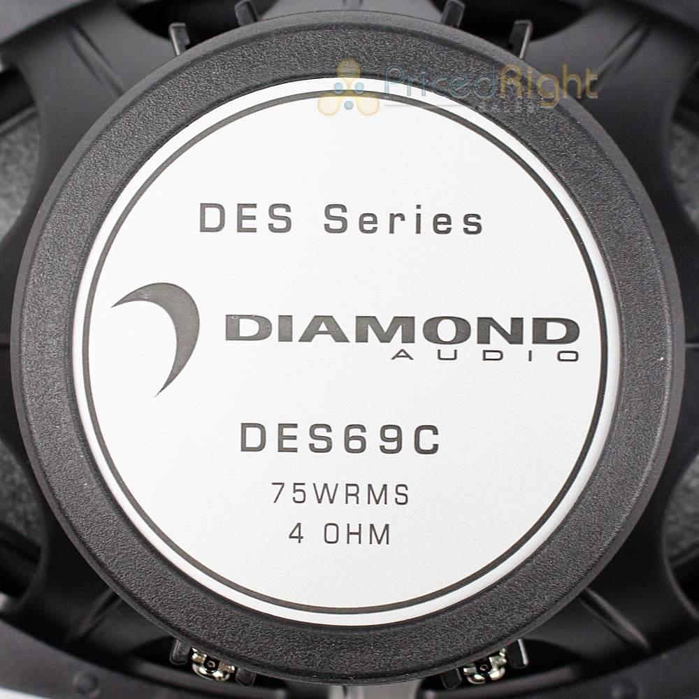 Diamond Audio 6x9" 2 Way Component Speakers 150 Watts Max with Tweeters DES69C