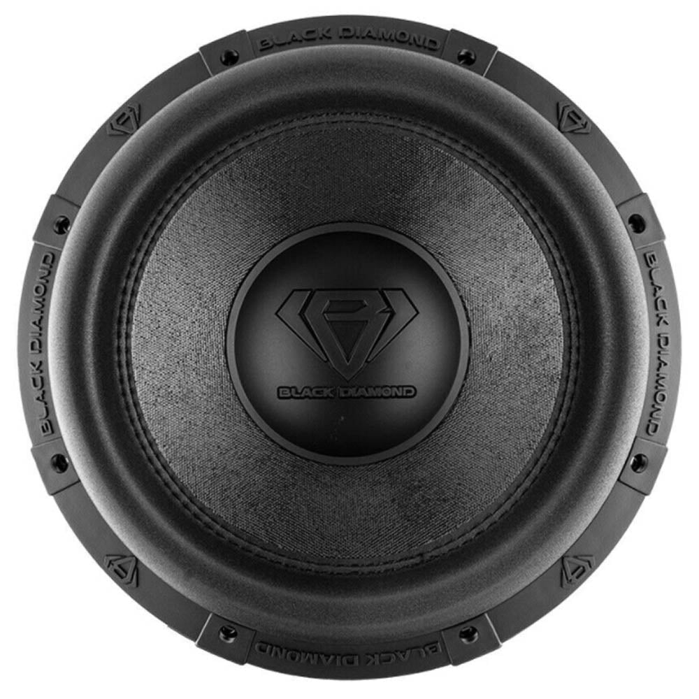 Black Diamond 12" Subwoofer Dual 4 Ohm 2000W Max Car Audio DIA-T12.4D Single