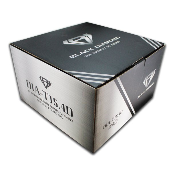 Black Diamond 15" Subwoofer Dual 4 Ohm 2000 Watts Car Audio Dia-T15.4D Single