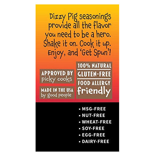 Dizzy Pig BBQ Company Spicy Dizzy Dust Sweet and Hot Seasoning Rub 7.8 Oz Bottle
