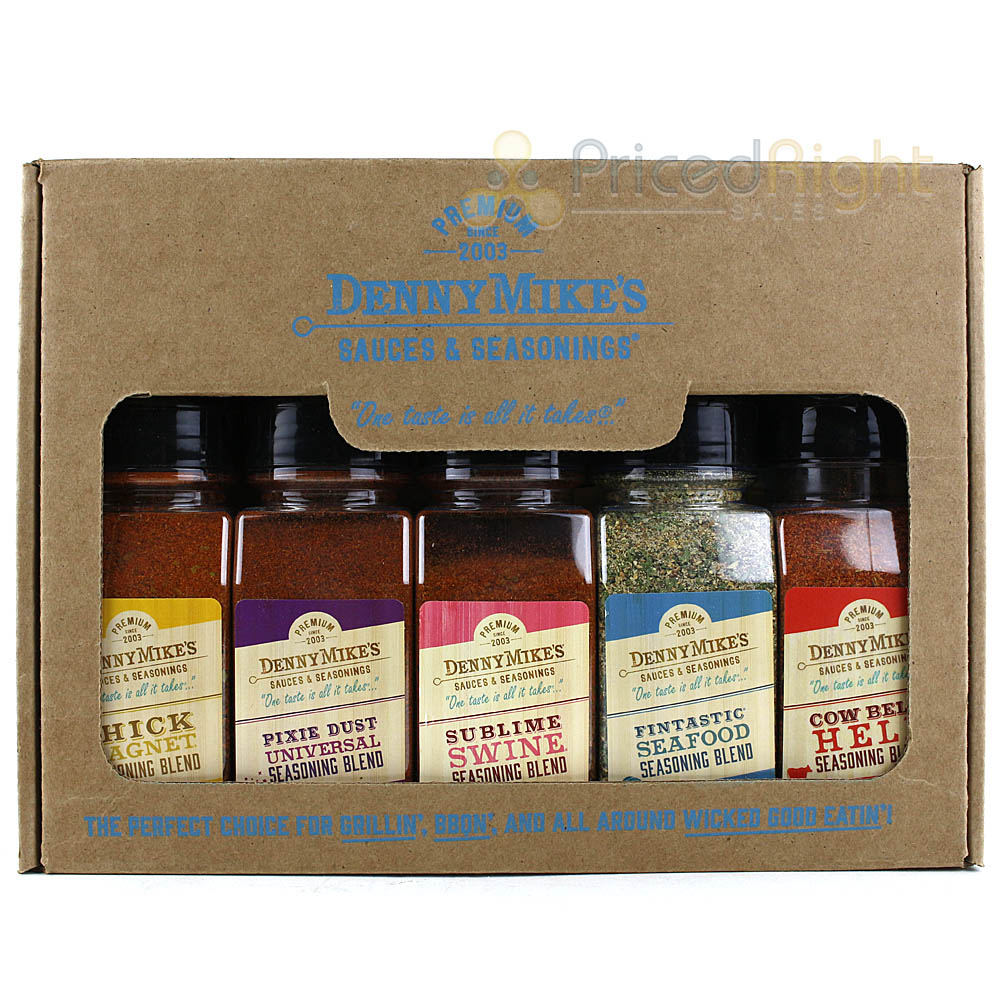 Denny Mikes Rubs For All BBQ Seasoning Kit 5 Pack Gluten Free Competition Rated