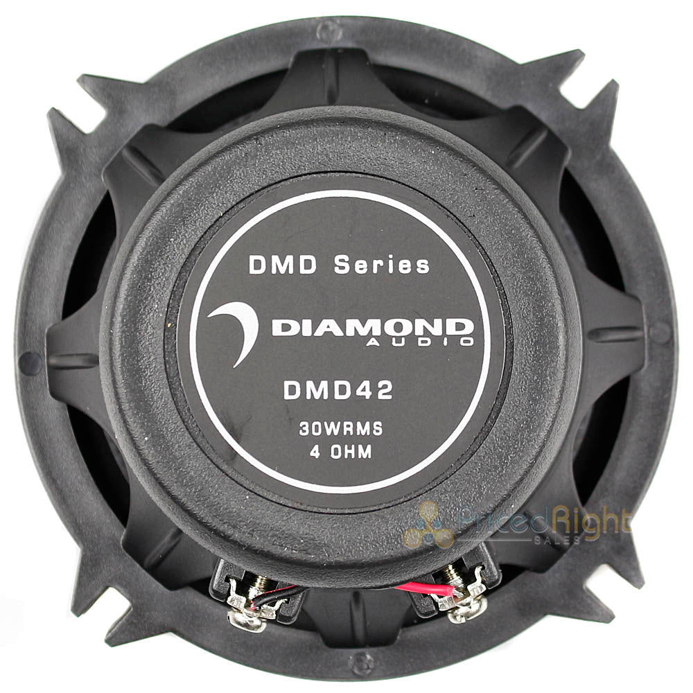 Diamond Audio 2 Way 4" Coaxial Speaker System 60 Watts Max Power 4 Ohm DMD42