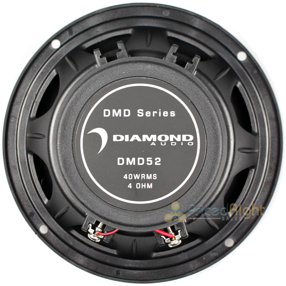 Diamond Audio 5.25" Coaxial Speaker System 80 Watts Max 4 Ohm DMD Series DMD52