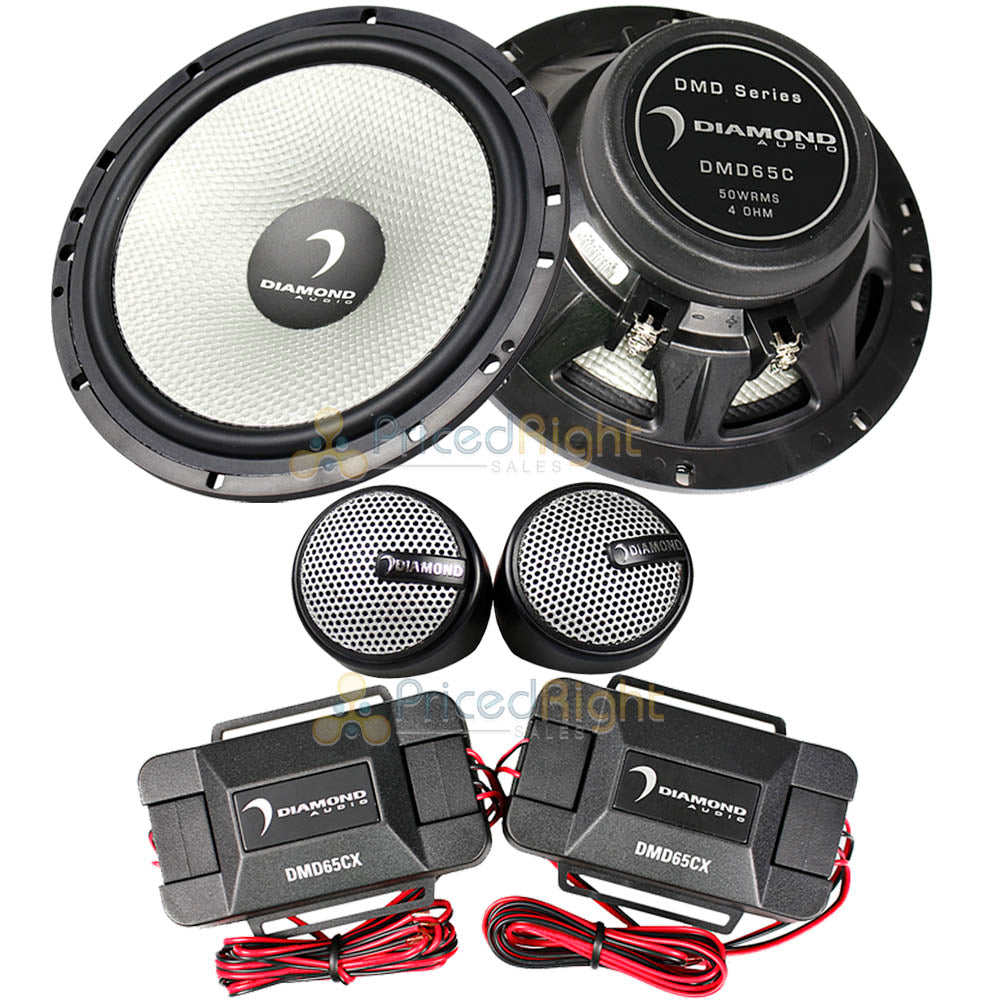 Diamond Audio 6.5" Component Speaker System Comp 100 Watts Max 4 Ohm DMD65C