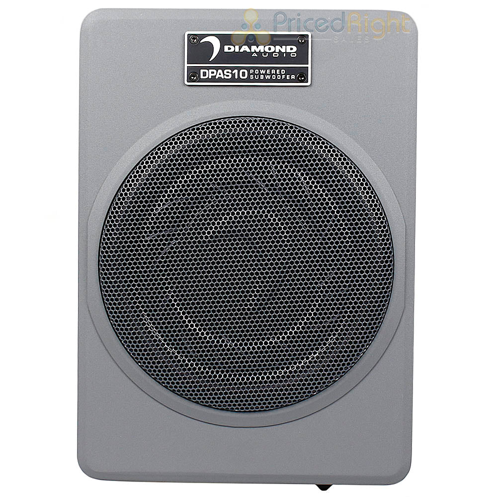 Diamond Audio 10" Low Profile Active Amplified Subwoofer 400 Watts Max DPAS10