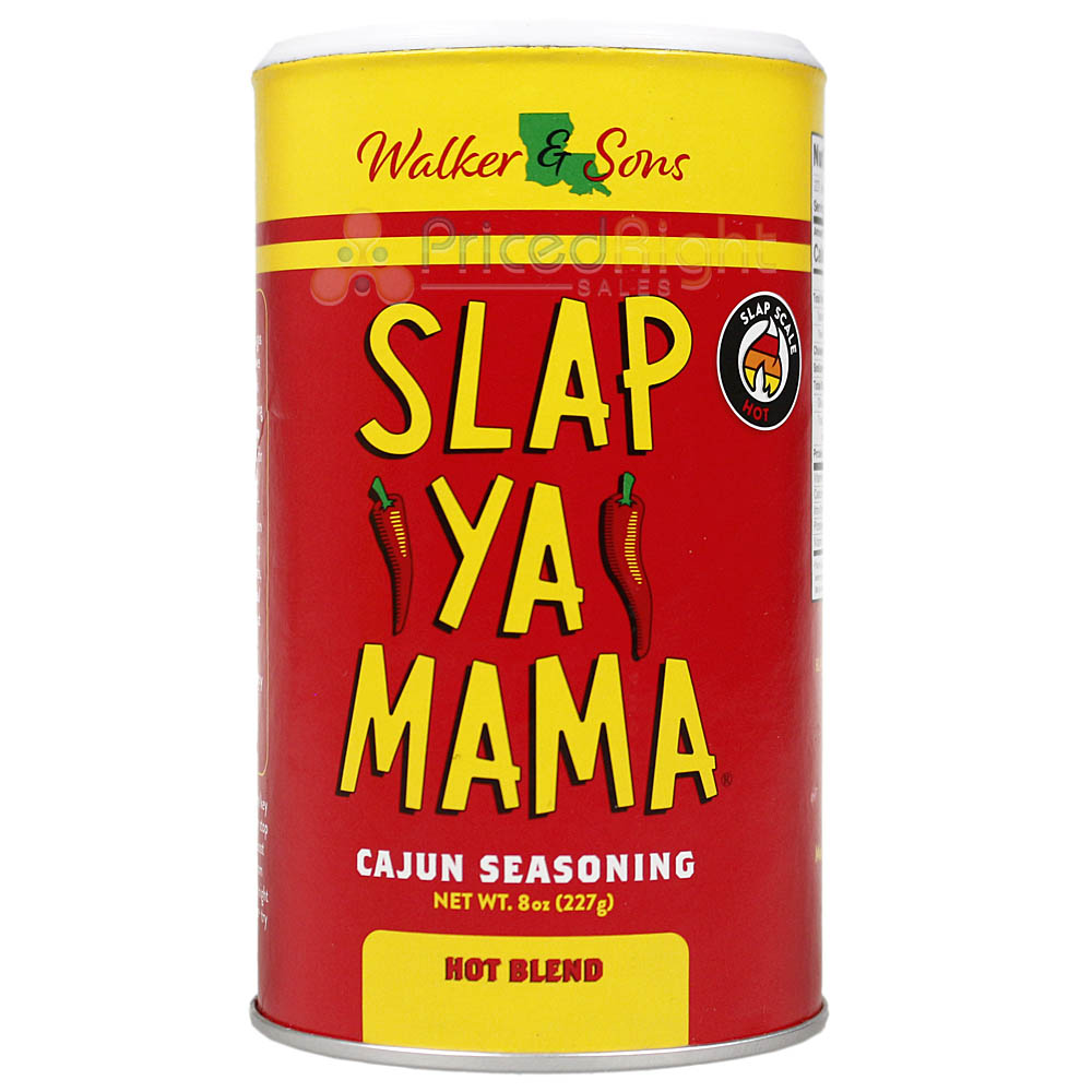 Slap Ya Mama Cajun Seasoning Hot Blend 8 Oz Gluten Free Shaker