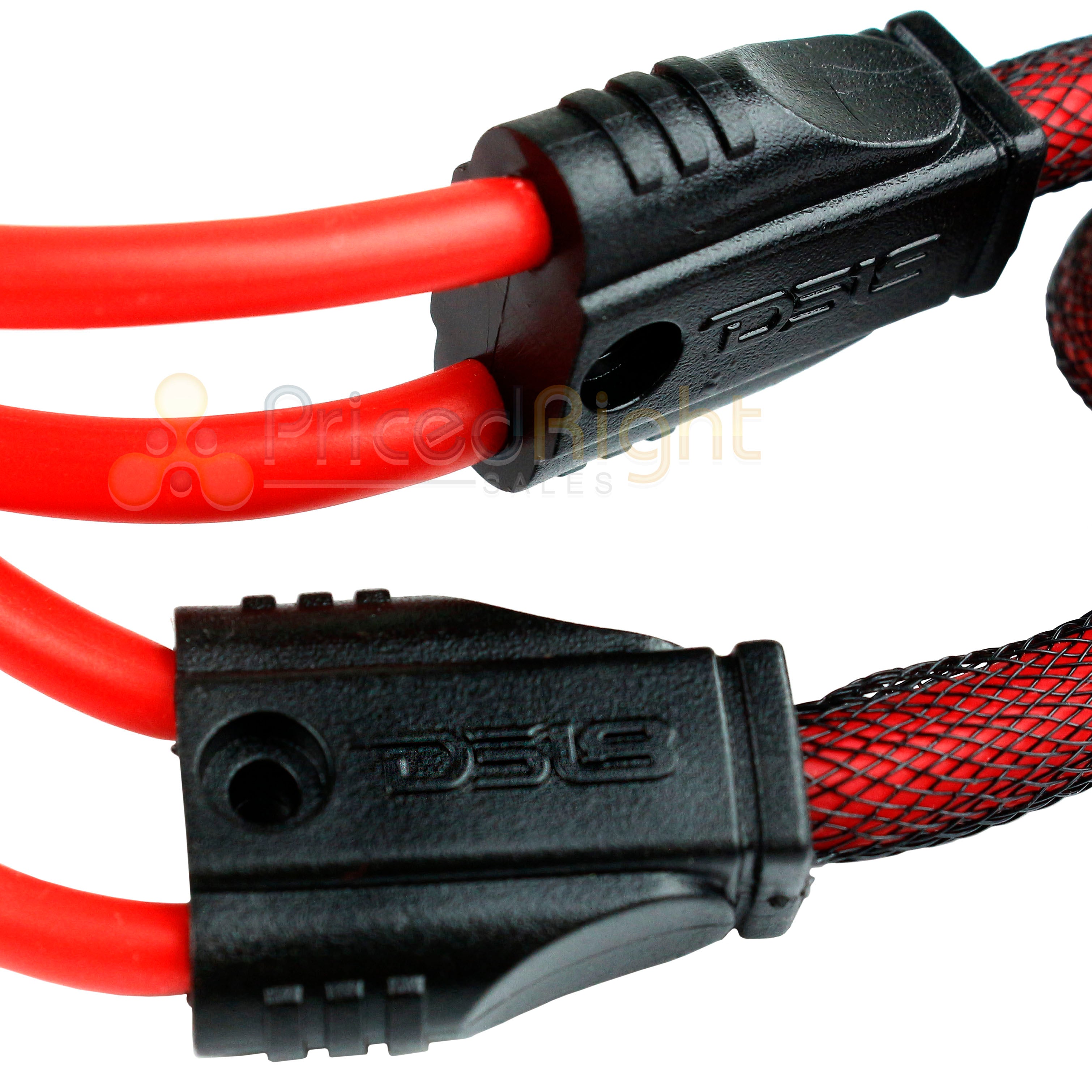 3 Foot RCA Cable OFC Interconnect DS18 R3 Competition Rated Performance Red
