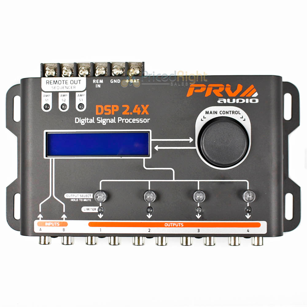 PRV Audio Digital Audio Processor/Crossover and Equalizer Four Channels DSP2.4X