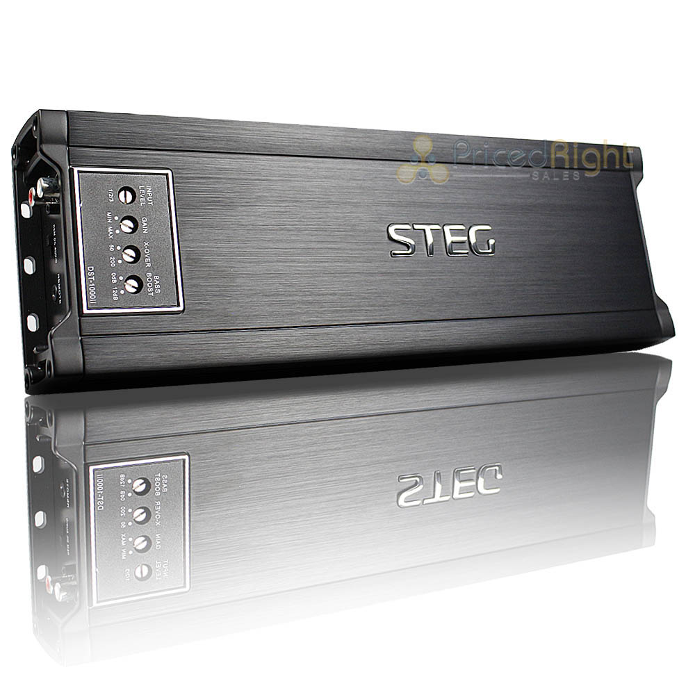 STEG 1 Channel Monoblock Amplifier 1000 Watts Max Competition Series DST1000DII