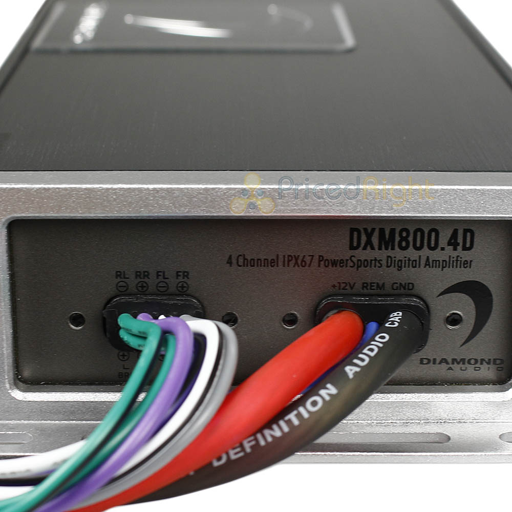 Diamond Audio 4 Channel Full Range Amplifier 800 Watts Max Car Audio DXM800.4D