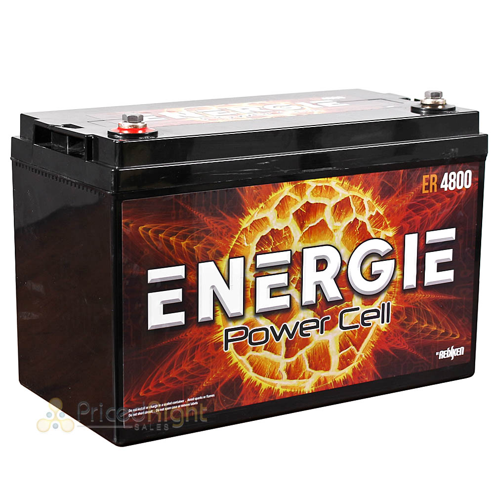 Reikken Energie 12 Volt Deep Cycle Battery Power Cell 4800 Watt Max ER4800