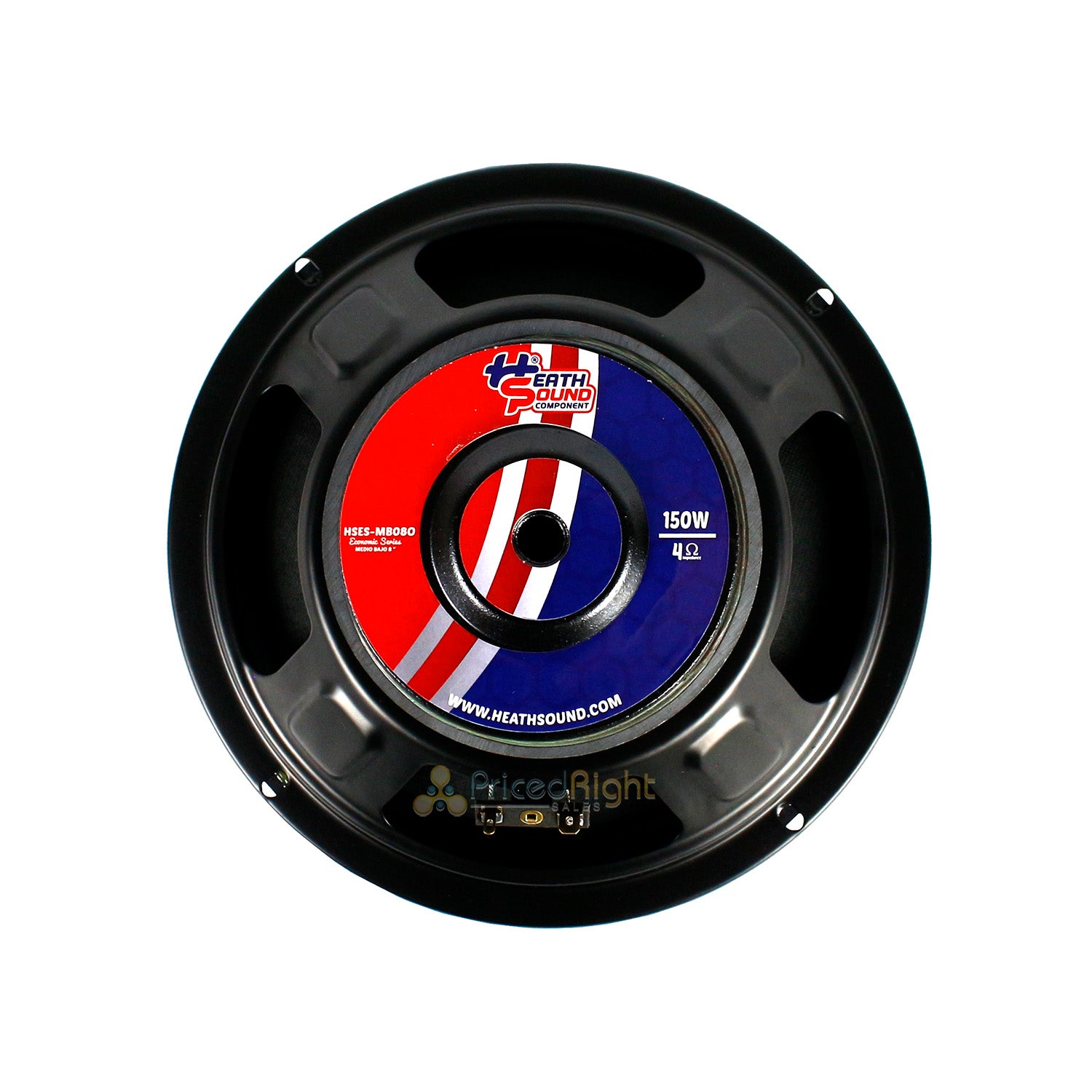 8" Midrange Speaker 4 Ohm 150 Watt Maximum 75 Watt RMS Heath Sound ES-MB080