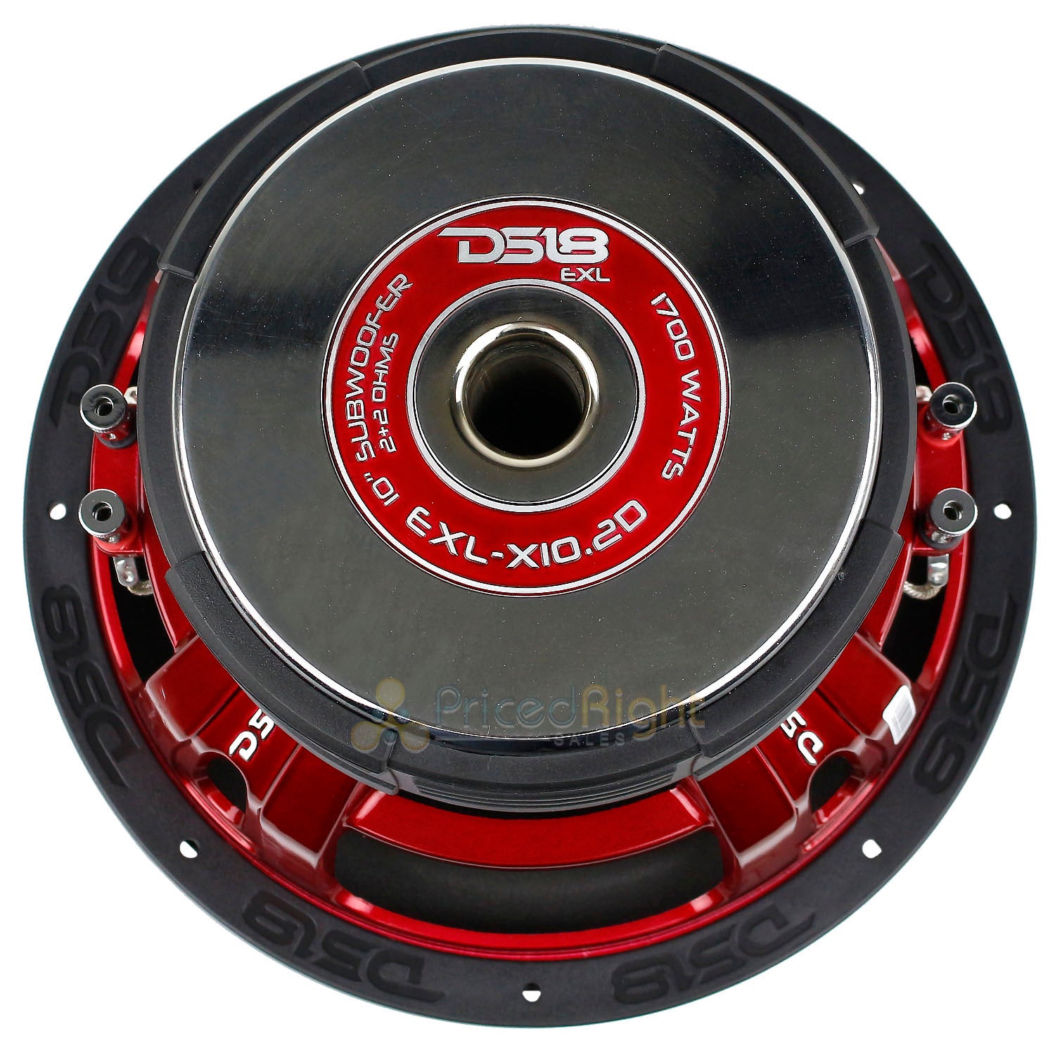 2 Pack EXL-X10.2D 10" Subwoofers Dual 2 Ohm 1700 Watts Max Bass Sub Car DS18