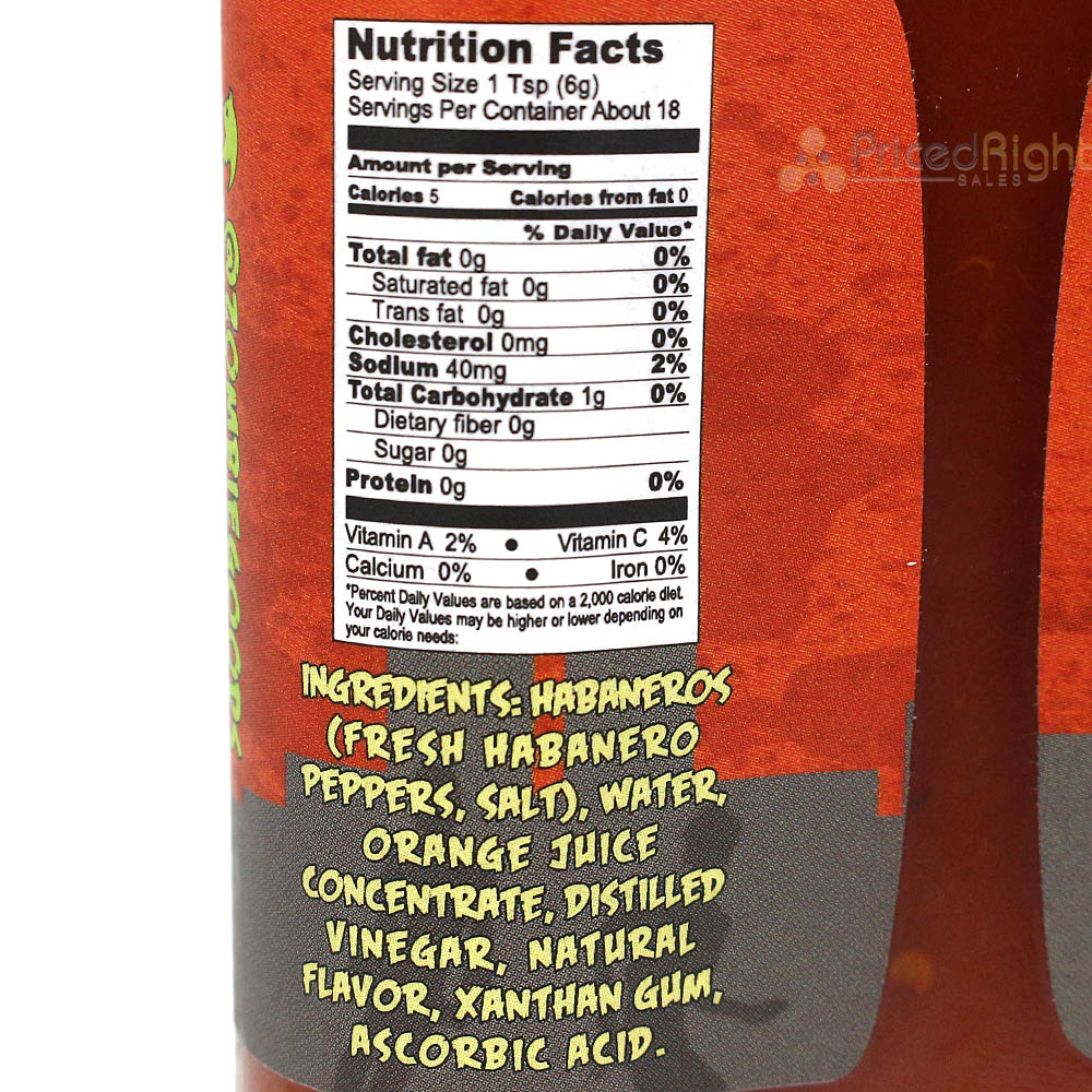Zombie Repellent Apocalyptic Habanero Hot Sauce 3.75oz Extra Hot Sauce F02940007