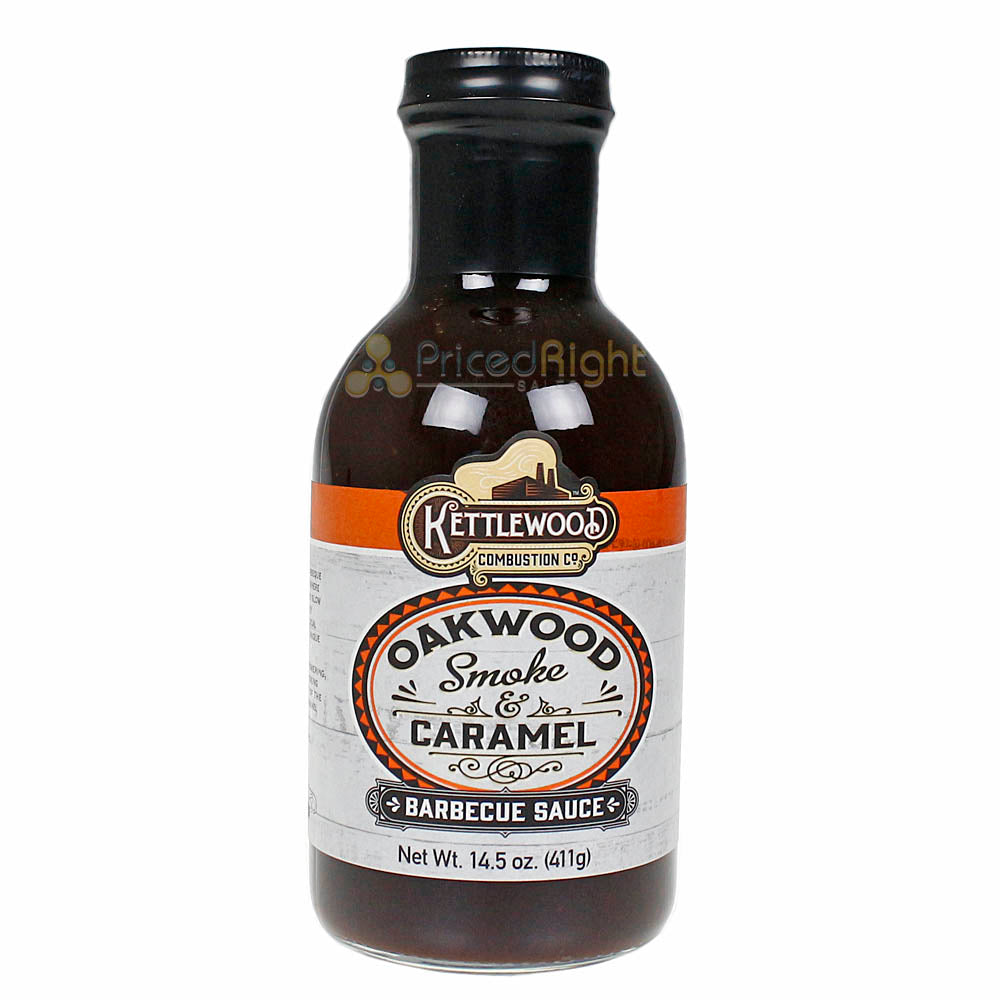 Kettlewood Oak Wood Smoke And Caramel BBQ Sauce All Natural Gluten Free 14.5 oz.