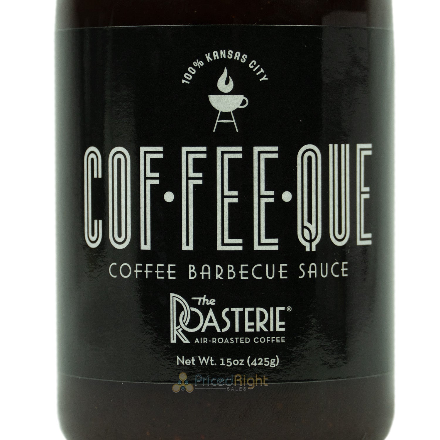 Roasterie Coffee-Que BBQ Sauce 15oz Bottle All-Natural And Gluten-Free Sauce