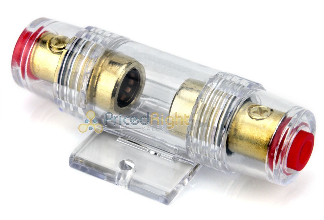 Xscorpion FH48G AGU In Line Fuseholder 4/8 Gauge Gold Plated Connections