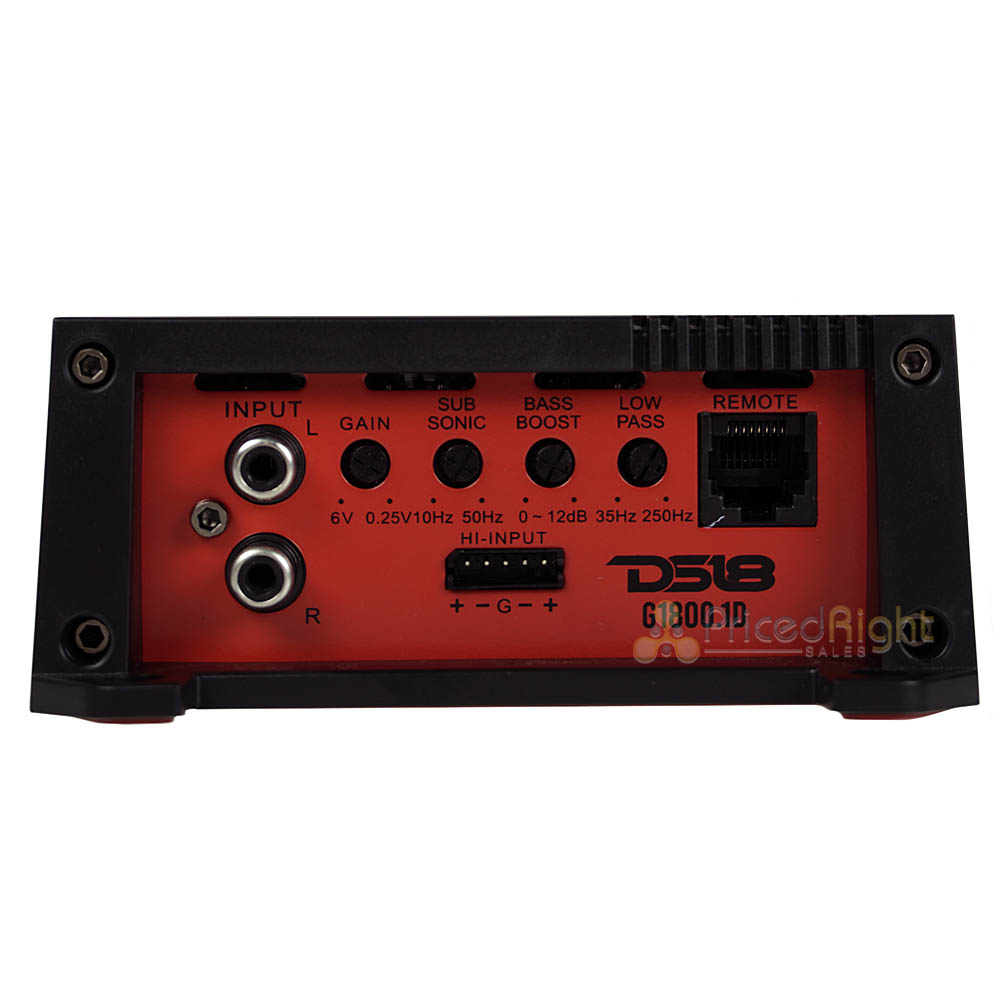 DS18 Class D Monoblock 1-Channel Subwoofer Amplifier 1800 Total Watts G1800.1D