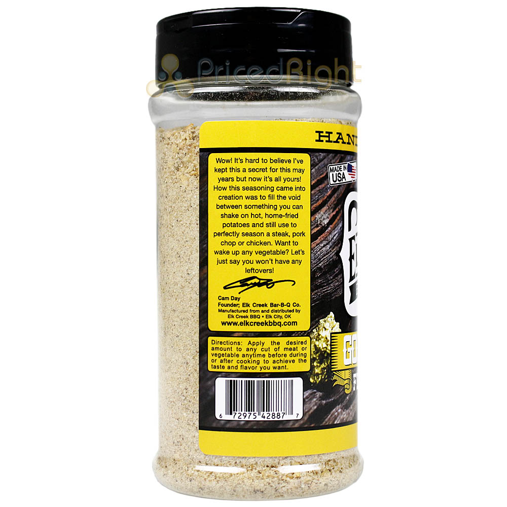 Elk Creek BBQ Gold Dust Flavor Bomb Spice Rub 12 oz Bottle