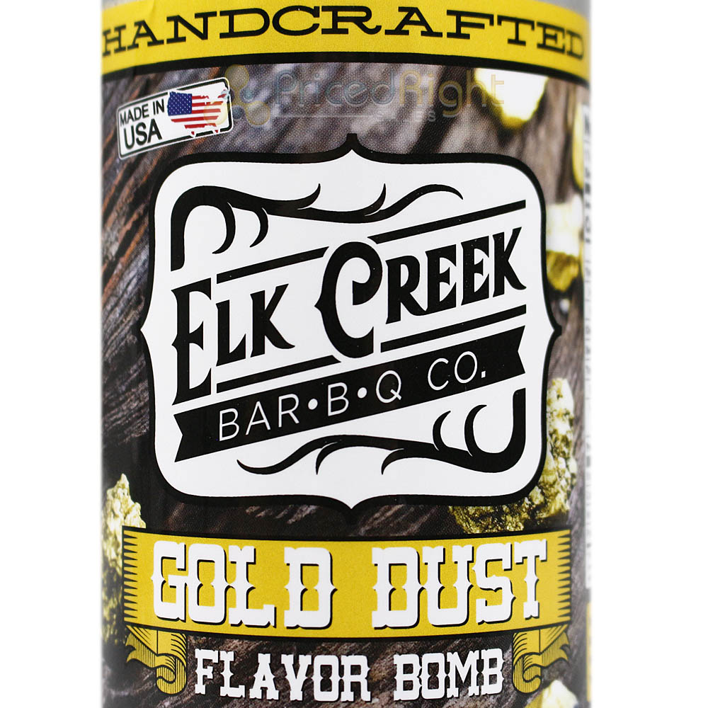 Elk Creek BBQ Gold Dust Flavor Bomb Spice Rub 12 oz Bottle Handcrafted