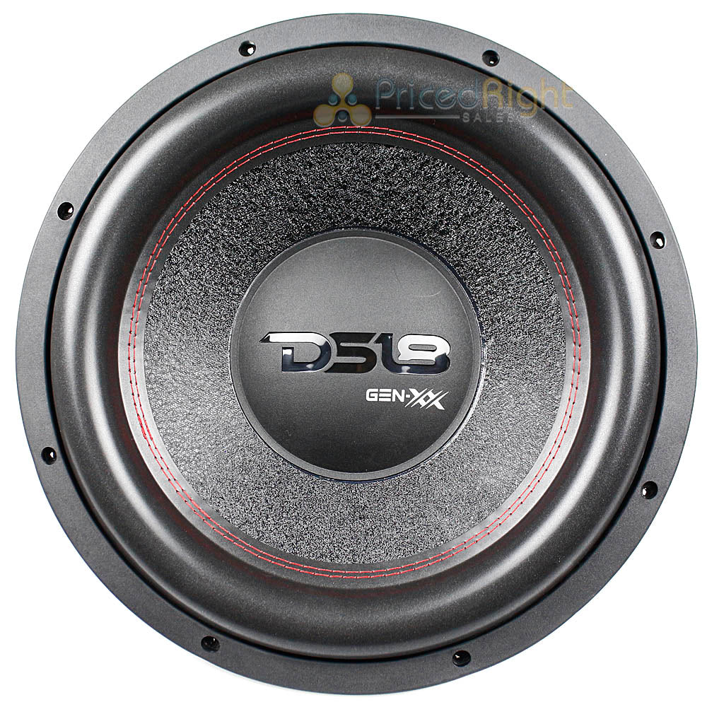 DS18 15" High Excursion Subwoofer Dual 4 Ohm 1100 Watts Max Power GEN-XX15.4DHE