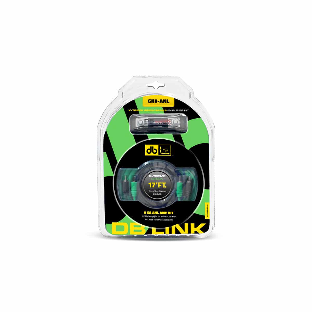 DB Link X-Treme Green 0 Ga. ANL Amplifier Installation And Wiring Kit GK0-ANL