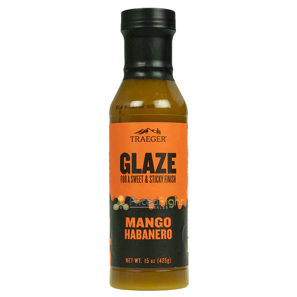Traeger Mango & Habanero Glaze Spicy & Sweet Finishing Sauce 15oz Container