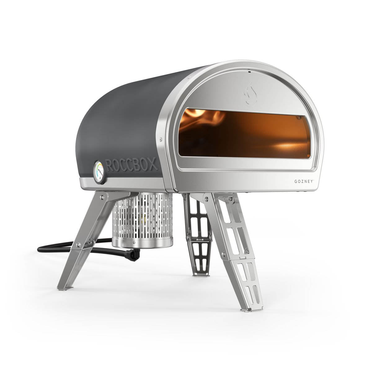 Gozney Roccbox Portable Outdoor Pizza Oven Restaurant Grade with Gas Burner Grey