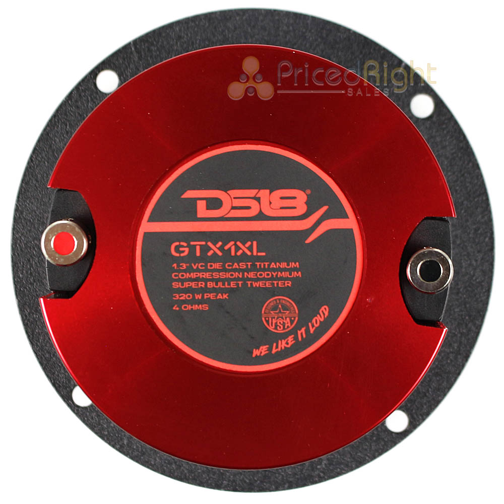 DS18 3.75" Tweeter Super Bullet 320 Watts 4 Ohm Neodymium GTX1XL 1.3 VC Audio