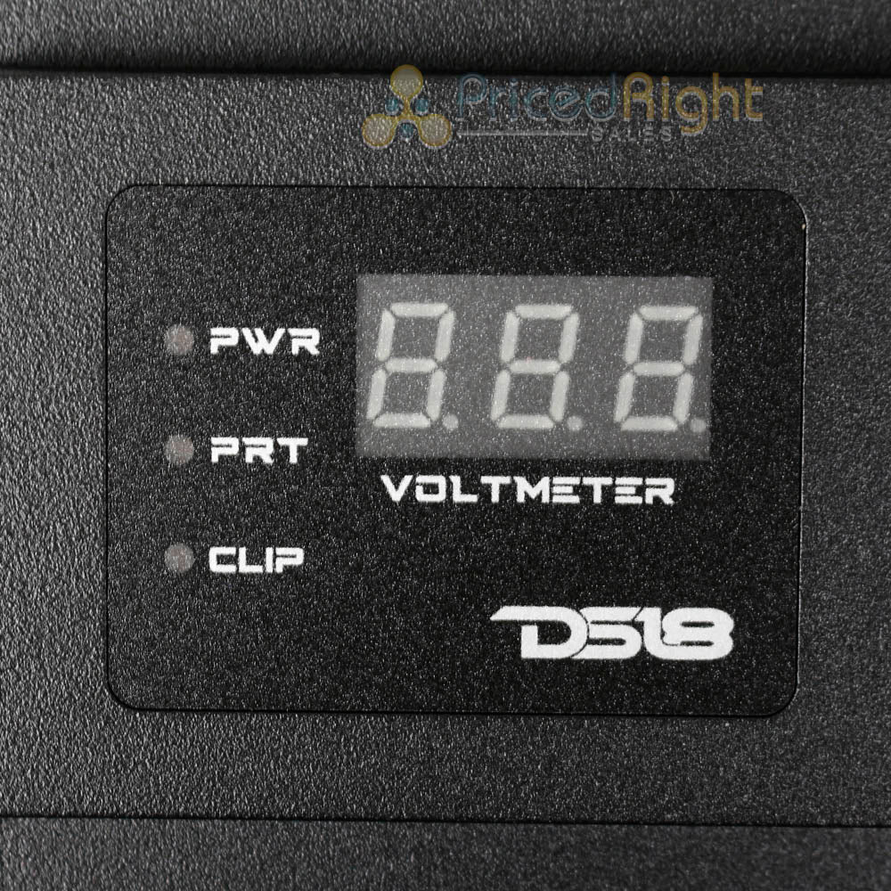 ﻿DS18 Hooligan 1 Channel Monoblock 3000W Amplifier Mono Amp Voltmeter H-KO3