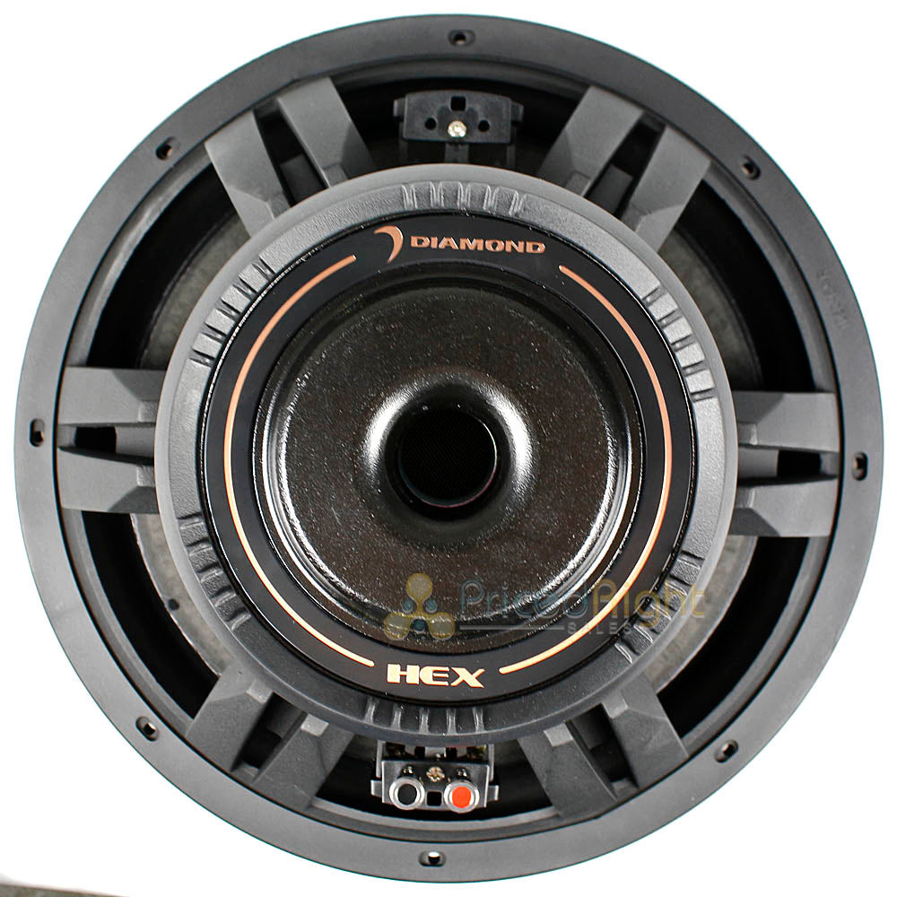 Diamond Audio 15" DVC Subwoofer 1500 Watts Max Power Dual 4 Ohm Hex Series H154