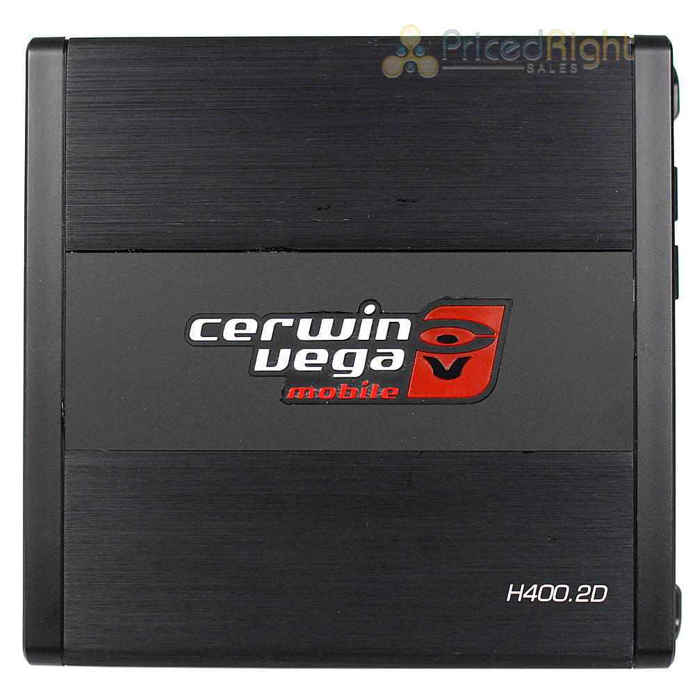 400 Watt 2 Channel Amp Digital MAX HED Series Car Audio Bass Cerwin Vega H400.2D