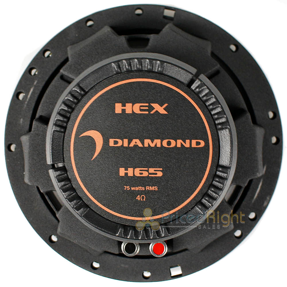 Diamond Audio 6.5" 2 Way Component Speaker System 150 Watts Max Hex Series H65A