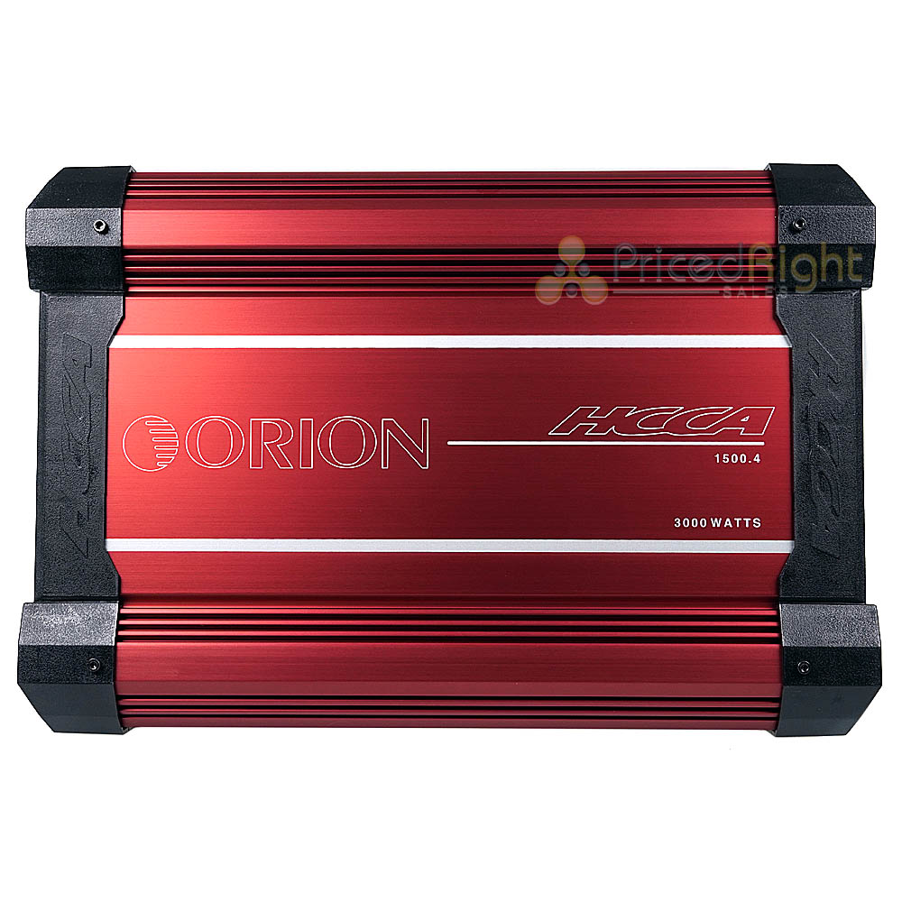 Orion 4 Channel Amplifier 6000 Watts Max 4 Ohm Class AB HCCA Series HCCA-1500.4