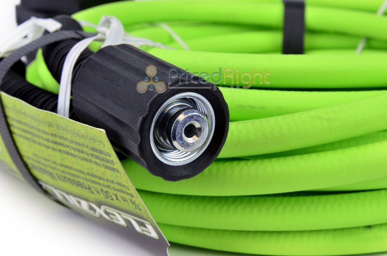Flexzilla Pressure Washer Hose 1/4 in x 50 ft Legacy USA 3100 PSI Cold Water