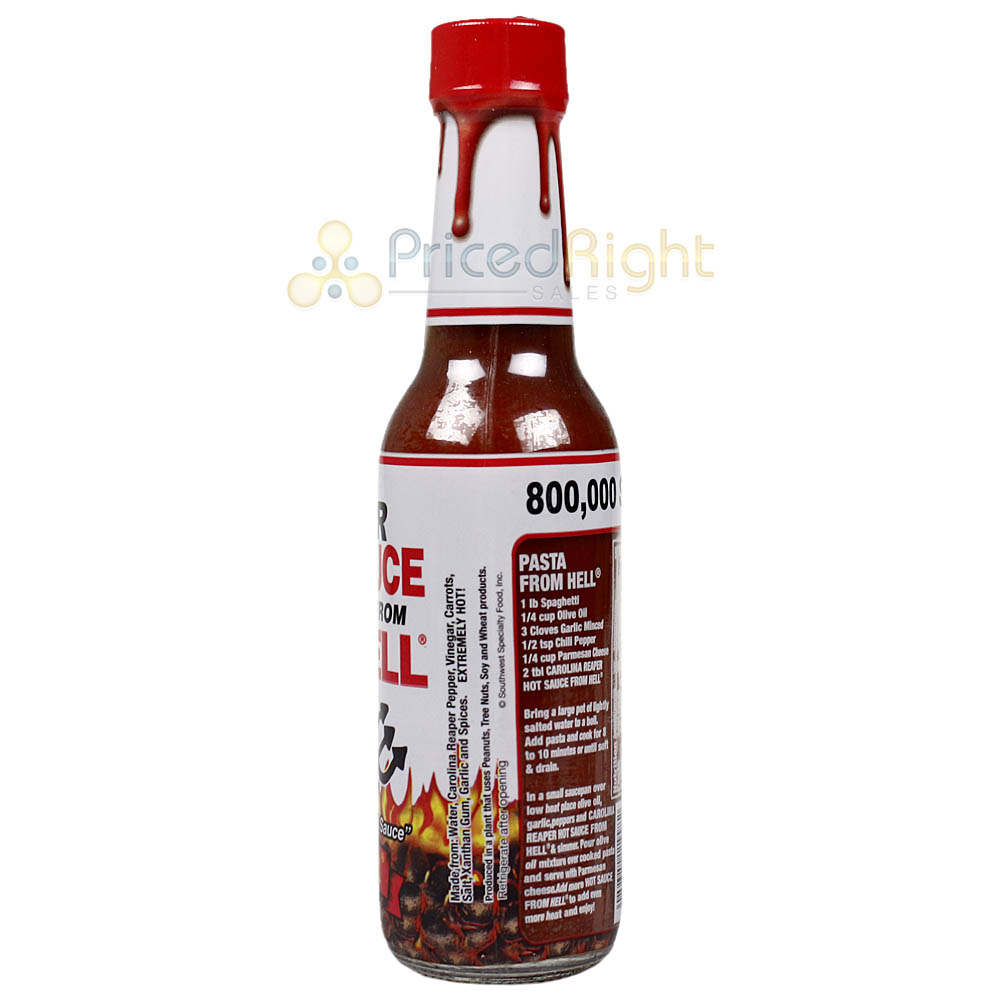 Carolina Reaper Hot Sauce From Hell 5 Oz Bottle Beyond Hell Extreme Hot HH421