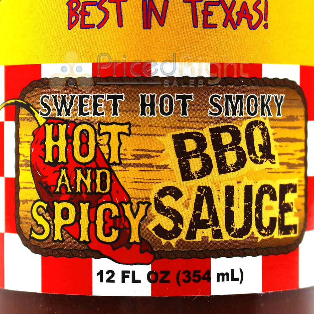 Sucklebusters Hot & Spicy BBQ Sauce 12 oz All Natural Sweet Hot & Smoky Blend