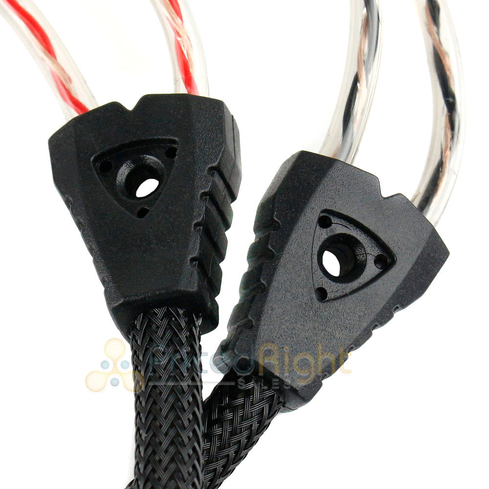2 Pack DS18 2F1M Dual Twist RCA Black and Red Audio Adaptor Cables HQRCA-2F1MKIT