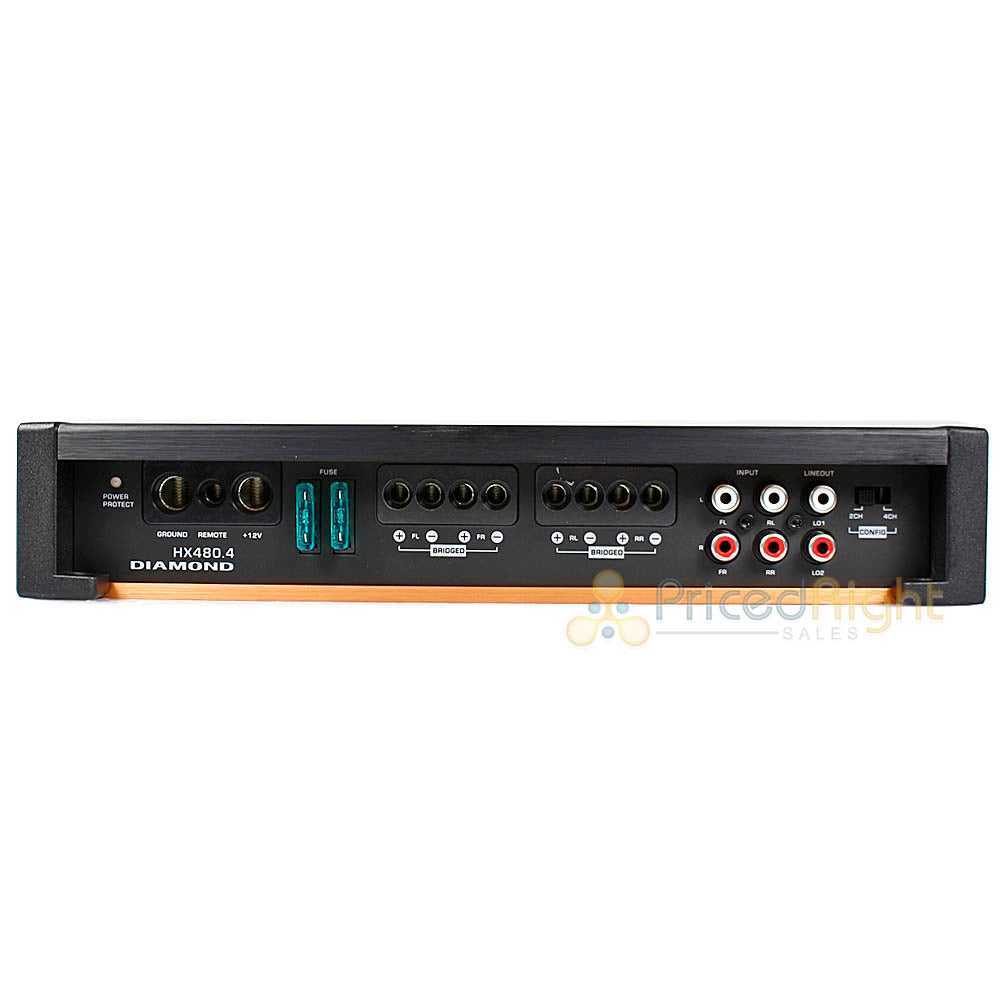 Diamond Audio 4 Channel Digital Amplifier 480 Watts Max 2 Ohm Hex Series HX480.4