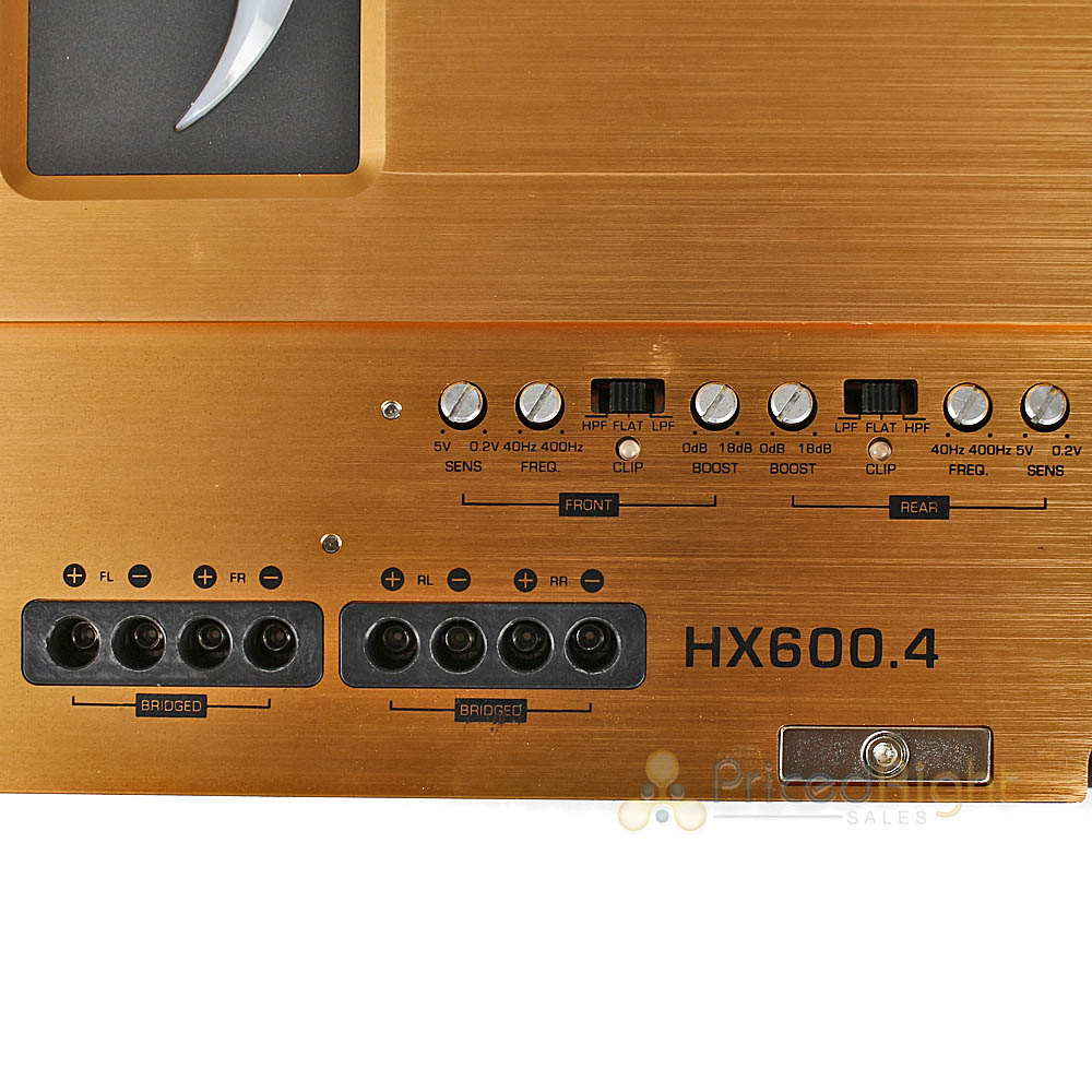 Diamond Audio 4 Channel Digital Amplifier 600 Watts Max 2 Ohm Hex Series HX600.4