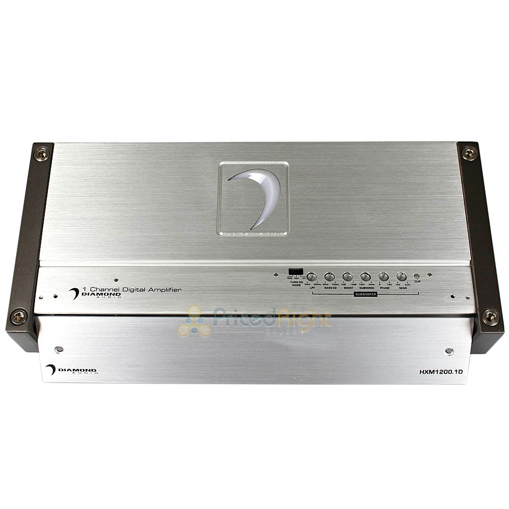 Diamond Audio Full Range Class D Amplifier 1 Channel 1200 Watts Max HXM1200.1D