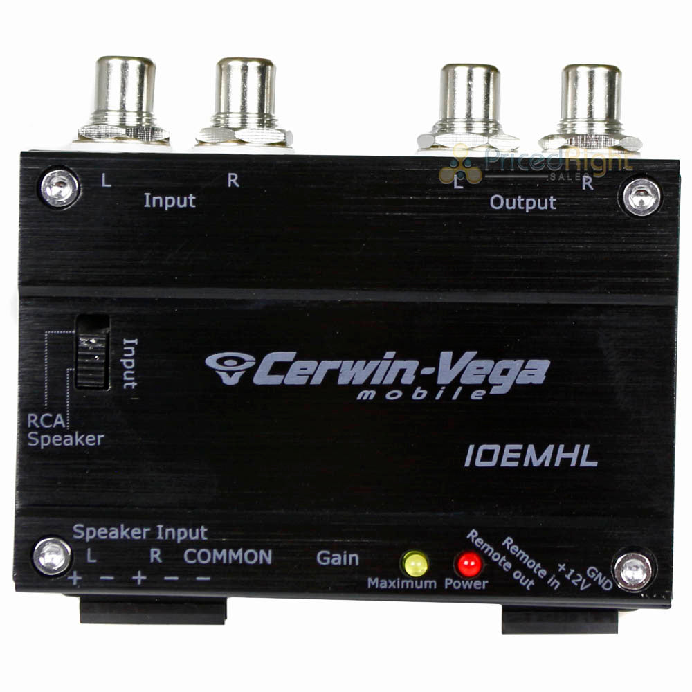 2 Channel Output Converter Line Driver Cerwin Vega IOEMHL Car Audio Accessory