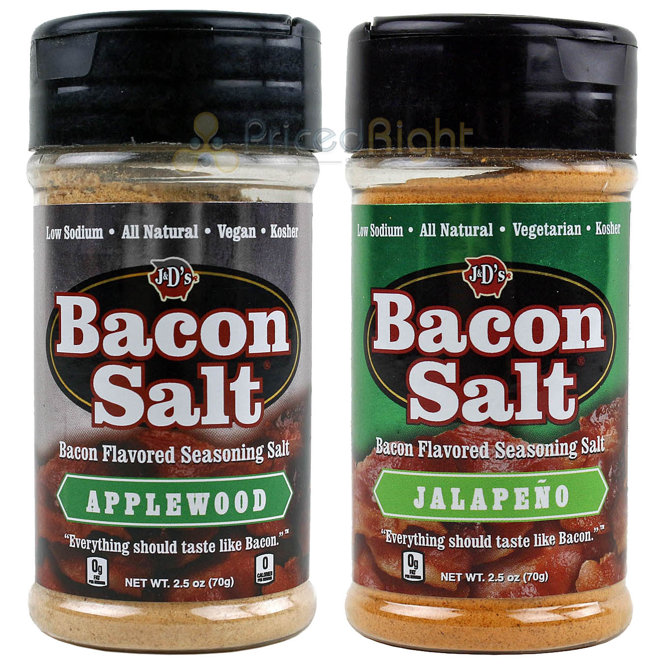 J&D's Applewood & Jalapeno Bacon Salt 2.5oz All Natural Bacon Flavored –  Pricedrightsales