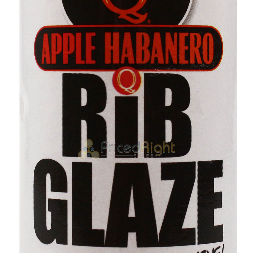 Kosmos Q Apple Habanero Rib Glaze BBQ Sauce 16 Oz Bottle KOS-AH