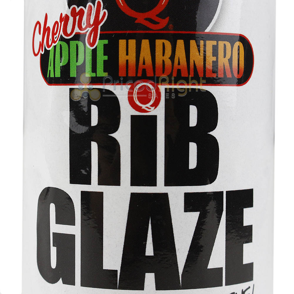 Kosmos Cherry Apple Habanero Rib Glaze BBQ Sauce 16 oz. Bottle